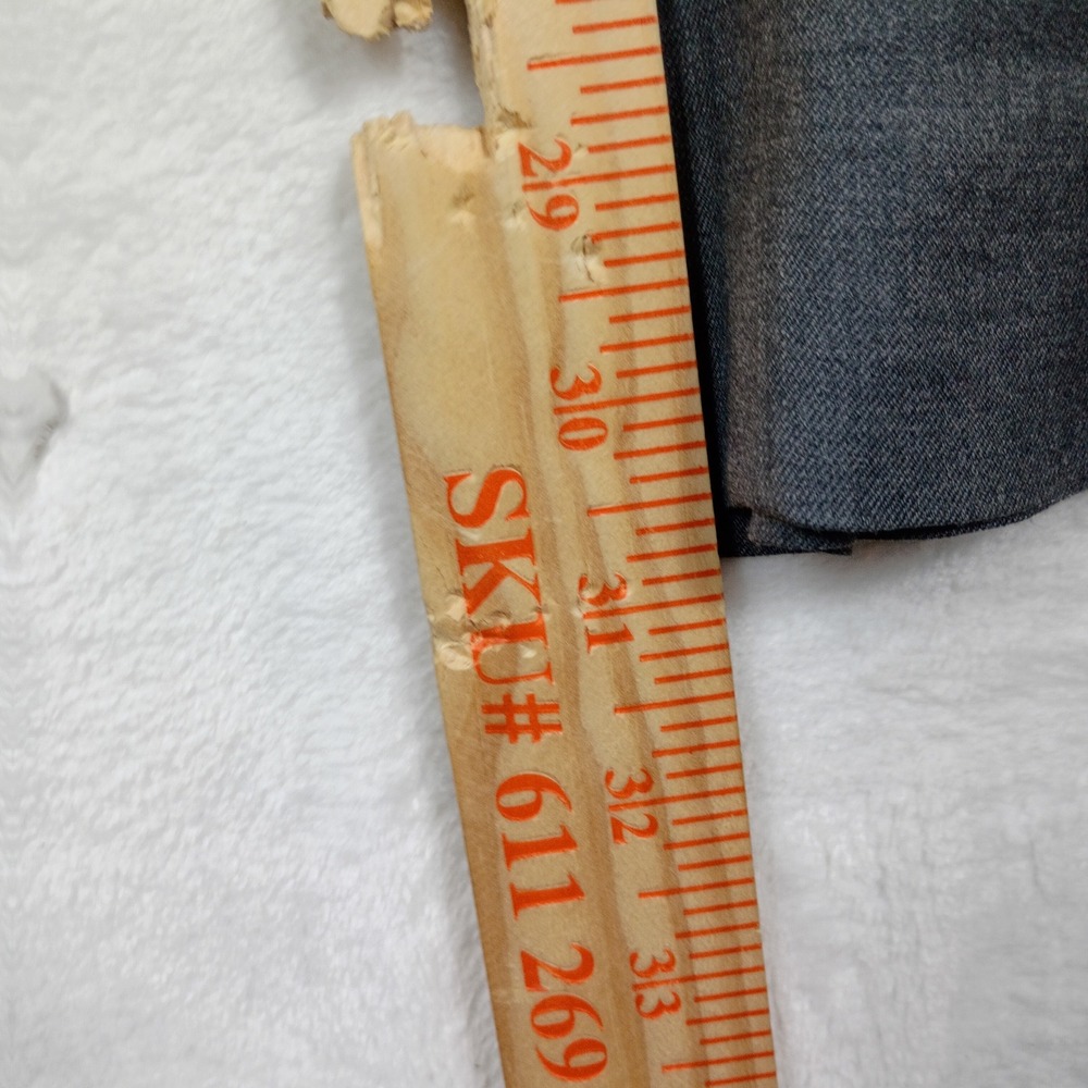 Indochino Yaletown 52 Mens Grey Dress Pants Flat‎ Front Trousers size 36 - Picture 6 of 7
